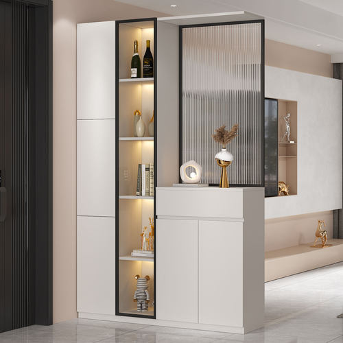 [平台严选]全实木玄关柜入户鞋柜