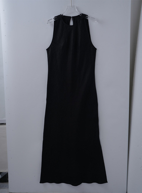 【现货】2025夏季新款时尚度假风无袖肌理感背心连衣长裙女A75537