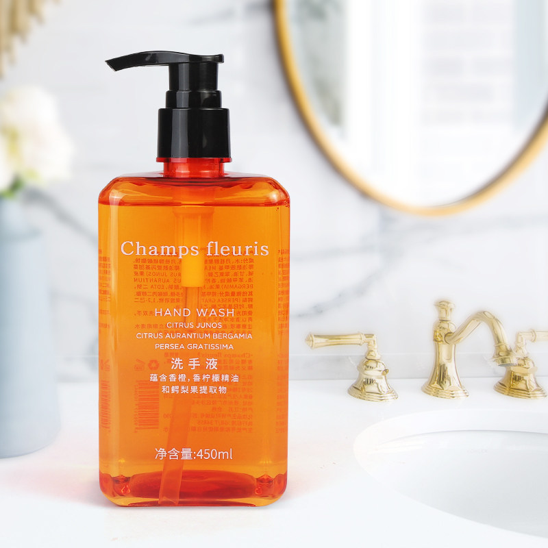 桔子酒店champsfleuris香凡罗蒂香橙精油抑菌清洁护手洗手液450ml