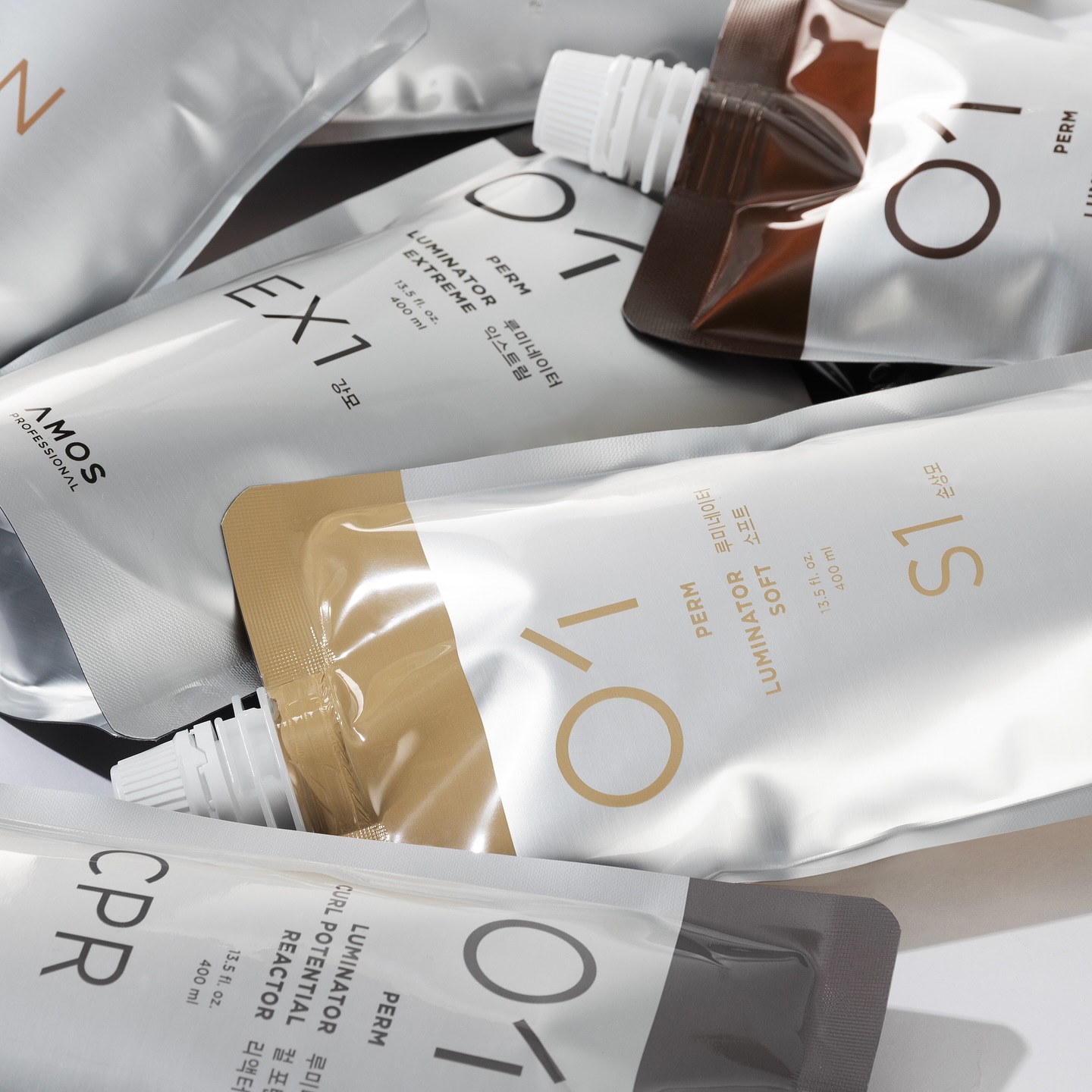 爱茉诗韩国amos光亮数码烫发水