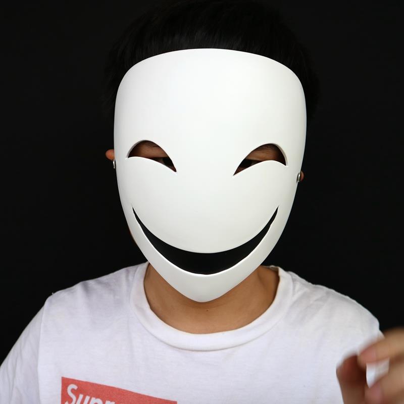 广州深圳高档蛭子微笑面具万圣节派对道具化妆舞会演出用品漆广东