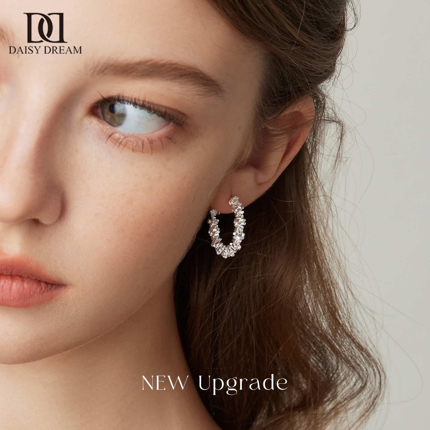 999纯银针碎银子耳环高级感轻奢