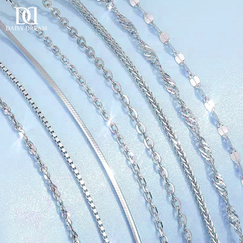 999纯银素链无吊坠项链女