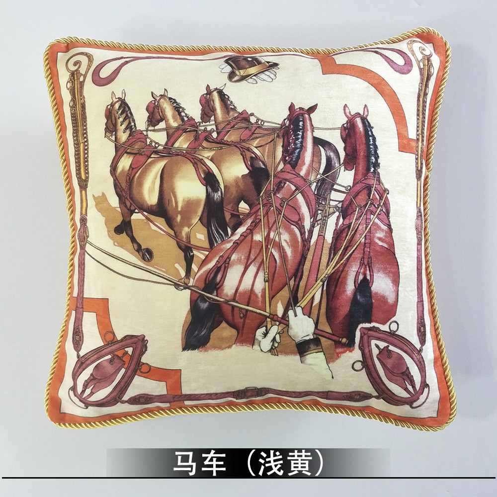 欧美式靠垫45cm雪尼尔抱枕套沙发