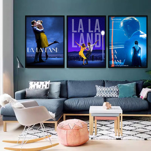 爱乐之城海报Lalaland经典电影挂画钢琴谱宿舍周边客厅卧室装饰画