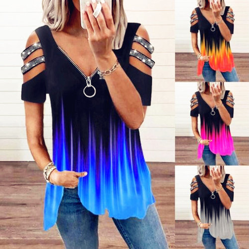 S-5XL summer women T shirt casual ladies tops印花宽松T恤上衣