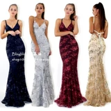 Женщины без спины вечернее платье леди, вечеринка, vestido