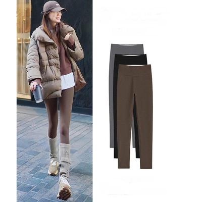 Women Winter Pants Lift Hip Warm Shark Pant Yoga Leggings 裤
