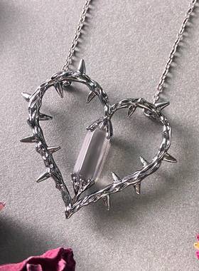 心芒刺项链Necklace Dark Witch Heart Pendant Clavicular chain