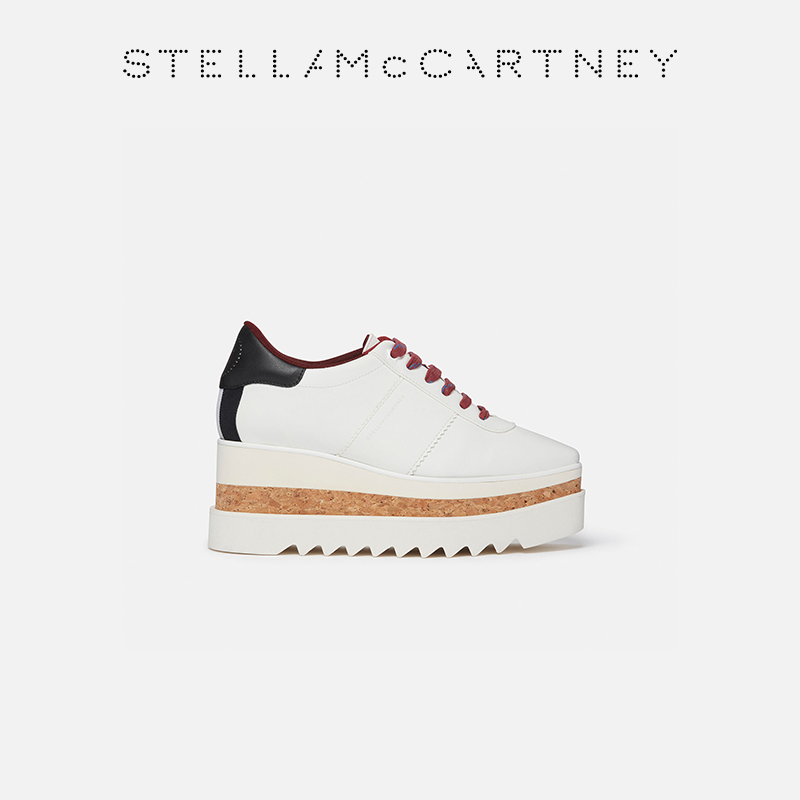 [SNEAKELYSE]Stella McCartney秋季纯白徽标厚底鞋