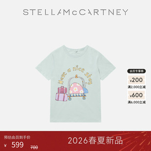 [礼物]儿童Stella McCartney2026春夏新品卡通印花圆领童装T恤