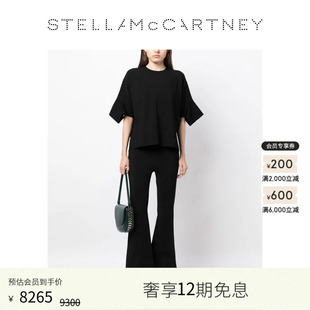 针织经典 Stella McCartney秋季 黑色女士高腰长裤 喇叭裤