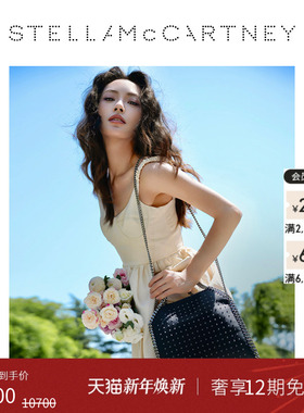 [新年礼物]Stella McCartney黑色FALABELLA mini钻饰包