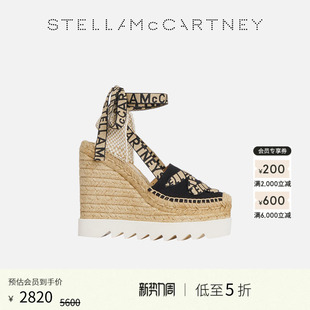 低至5折 厚底绑带凉鞋 GAIA McCartney春季 坡跟草编鞋 Stella