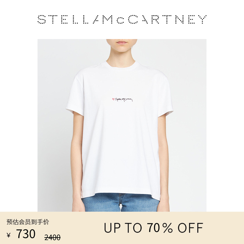 StellaMcCartney圆领徽标T恤