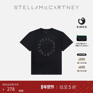 [低至5折]儿童Stella McCartney秋季黑色徽标图案T恤童装