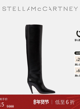 [限时6折]Alter Mat Stella McCartney 秋季黑色细高跟过膝长靴