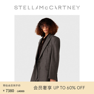 外套 低至5折 Stella McCartney秋冬炭灰色超大廓形单排扣西装