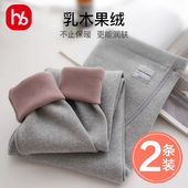 秋冬季 纯棉孕妇装 外穿加绒加厚打底裤 高腰托腹冬款 春秋时尚 孕妇裤