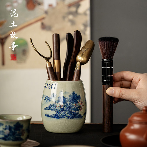 老陶泥江山可染茶道六君子