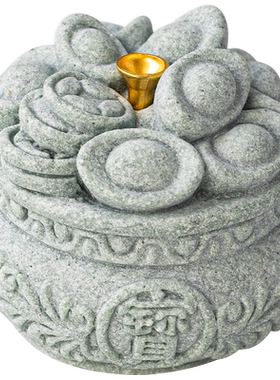 泥土故事创意香插摆件