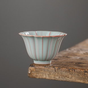 天青汝窑主人杯泡茶杯开片可养喝茶盏个人专用陶瓷品茗杯功夫茶具