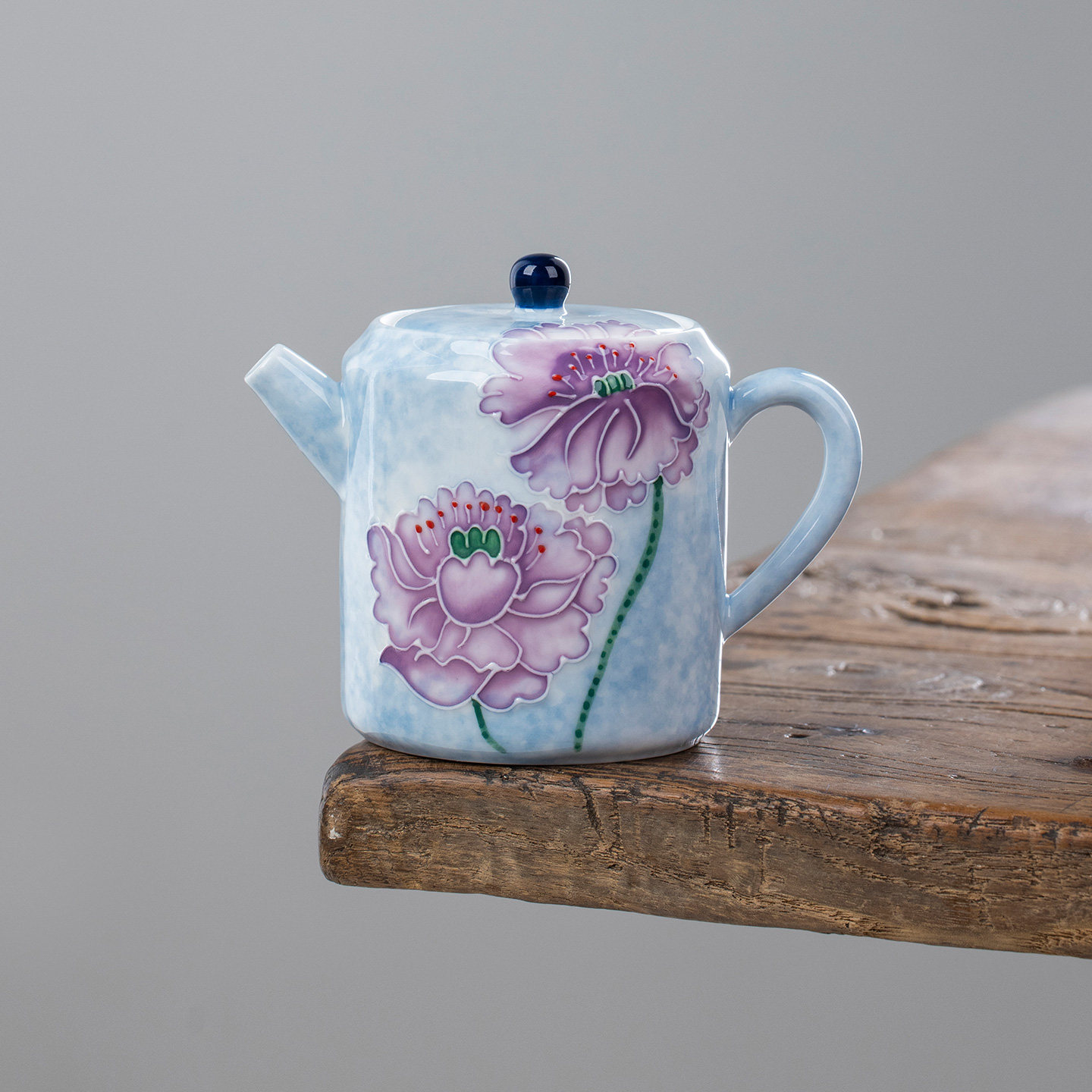 手绘荷花直身壶陶瓷泡茶壶家用泡茶神器泡茶茶壶茶水分离功夫茶具,餐饮具,茶壶,淘宝优惠券,粉丝福利购,淘宝优惠卷