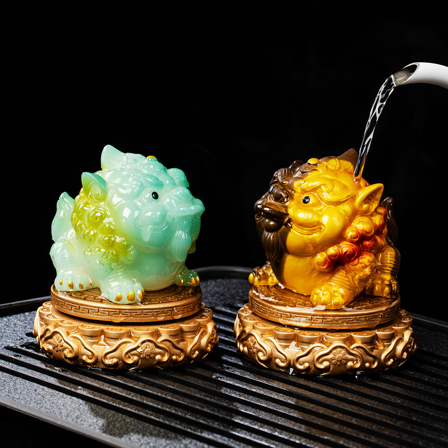 时来运转貔貅变色茶宠精品可养