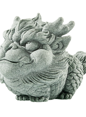 青砂石中式客厅茶宠摆件