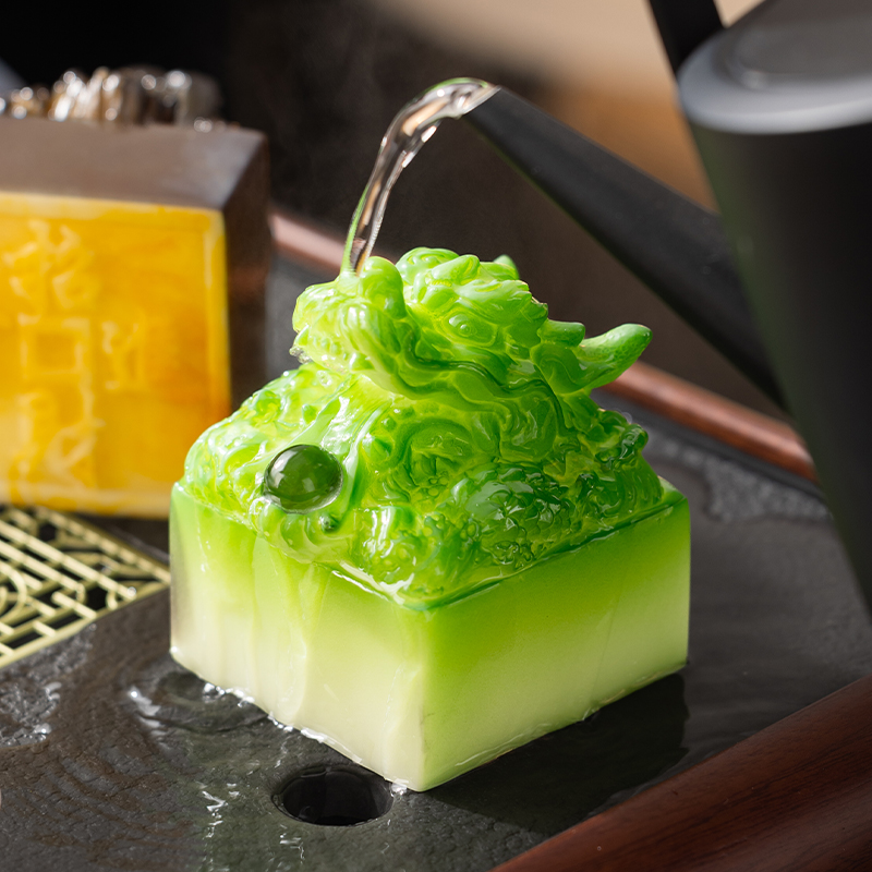 温变龙印茶宠摆件精品可养变色茶玩茶桌台面小摆件装饰功夫茶具