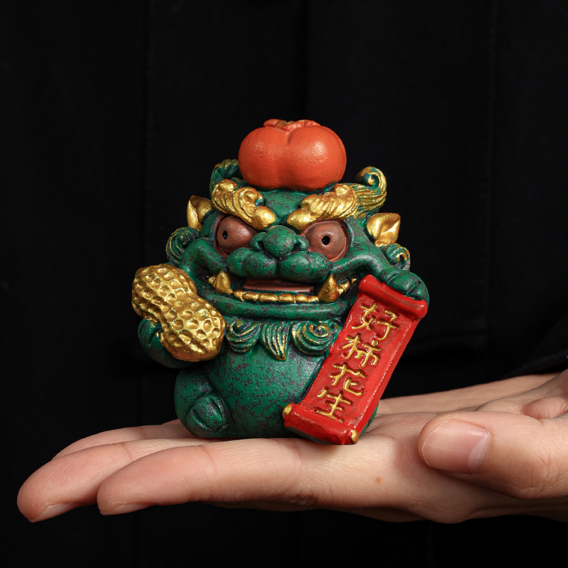 泥土故事青砂石小萌兽好柿花生