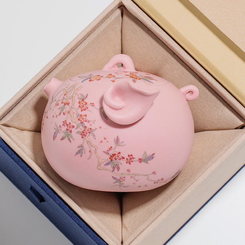 大师粉段泥紫砂茶壶泡茶手抓壶