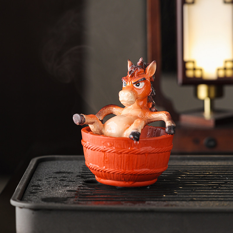 躺平小马茶宠摆件变色茶台桌面精品马到成功茶玩马年茶道饰品摆设,餐饮具,茶宠摆件,淘宝优惠券,粉丝福利购,淘宝优惠卷