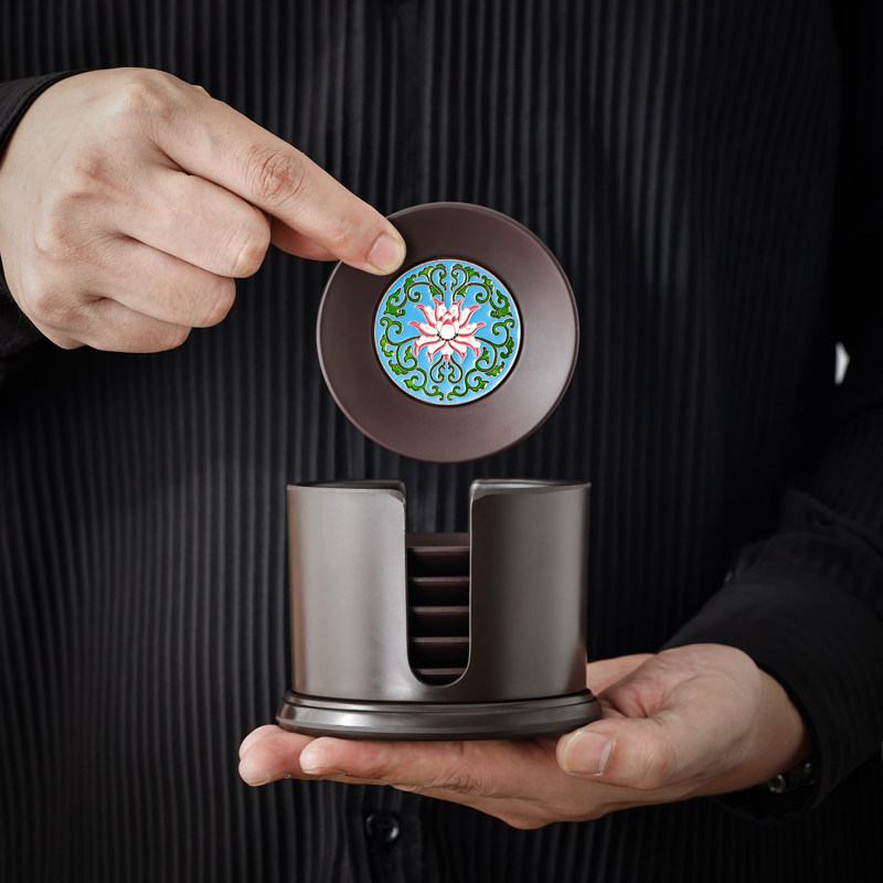 电木杯垫套装茶道隔热垫杯托办公室功夫茶具配件家用防滑防烫茶托