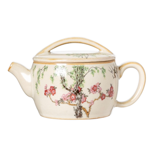 汝窑春燕汉方茶壶家用陶瓷单壶中式功夫茶具茶水分离泡茶壶泡茶器