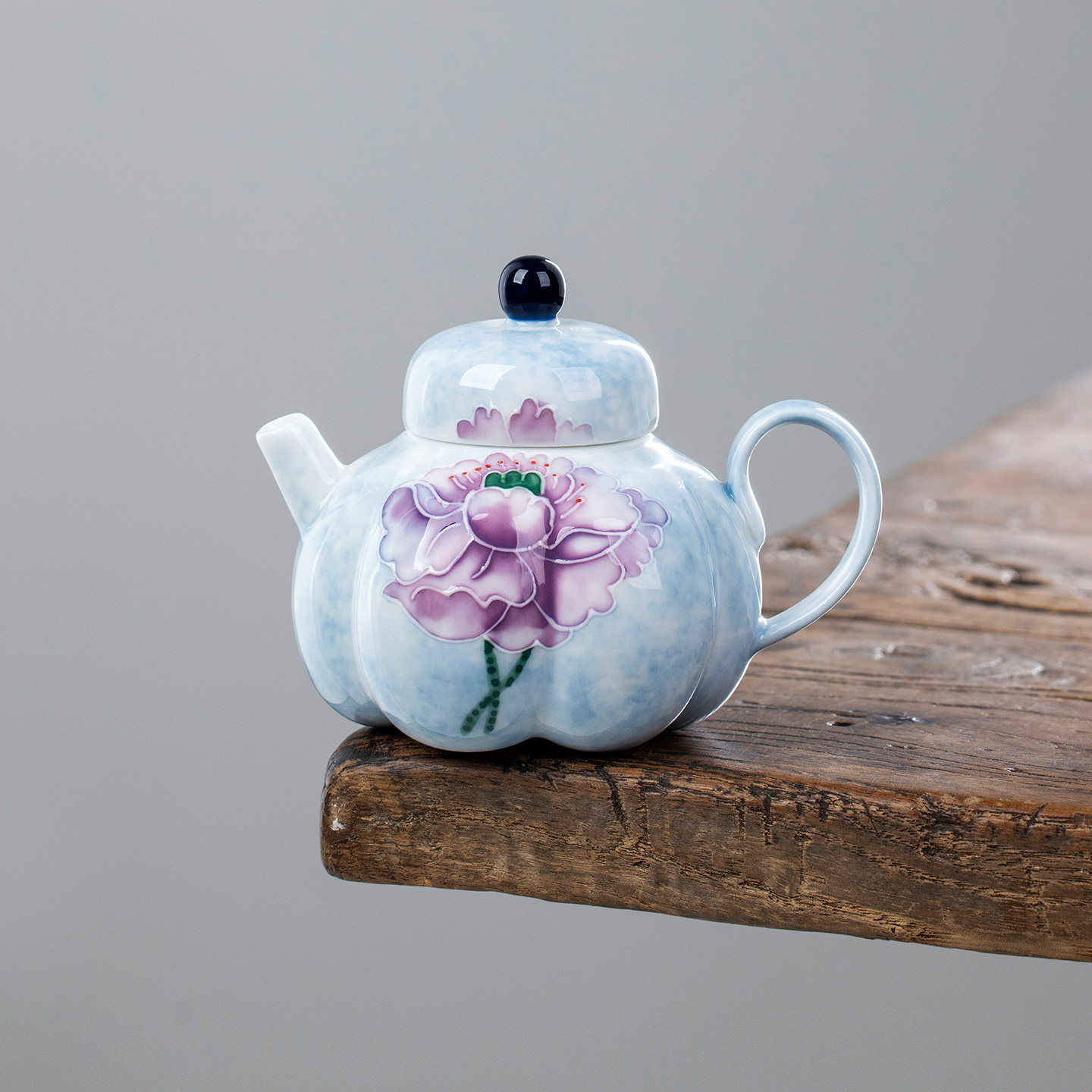 手绘荷花花瓣壶陶瓷茶壶茶杯单个泡茶壶高颜值一人饮女士喝茶茶壶,餐饮具,茶壶,淘宝优惠券,粉丝福利购,淘宝优惠卷