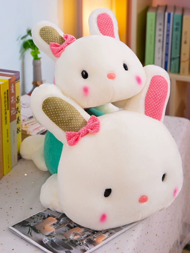 Кролик, плюшевая кукла, милая успокаивающая игрушка, белый кролик