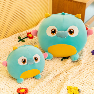 2025龙年创意龙抱枕毛绒玩具圆球靠枕吉祥物生日礼物本命年摆件