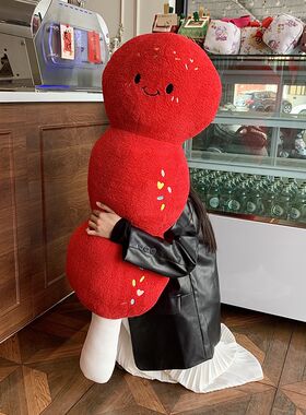 红色冰糖葫芦毛绒玩具公仔