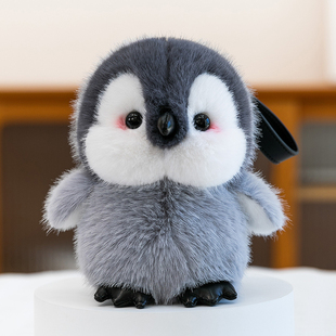 可爱小企鹅公仔毛绒玩具猫咪娃娃书包挂件钥匙扣玩偶生日礼物女孩