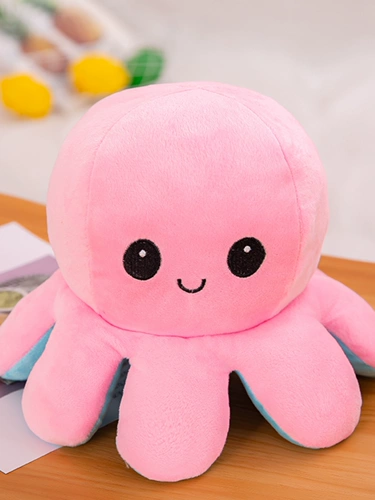 Эмоциональная двусторонная кукла, плюшевые рыбки, осьминог, подарок на день рождения