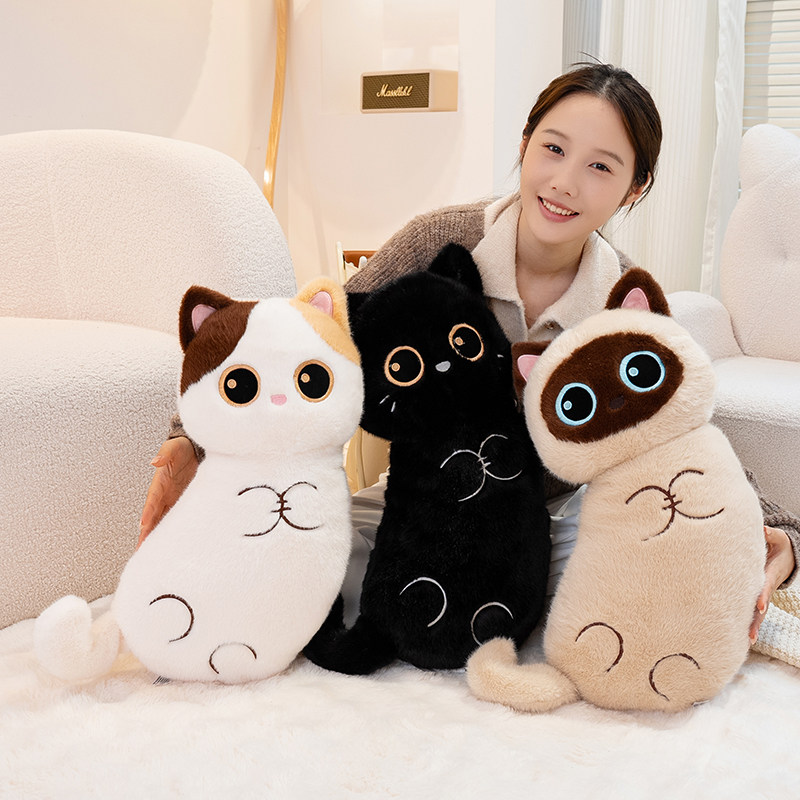 可爱正版暹罗猫三花猫抱枕图片