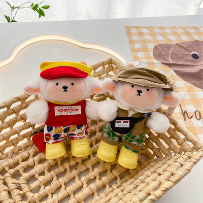 可爱正版装扮穿衣裙子背包小羊毛