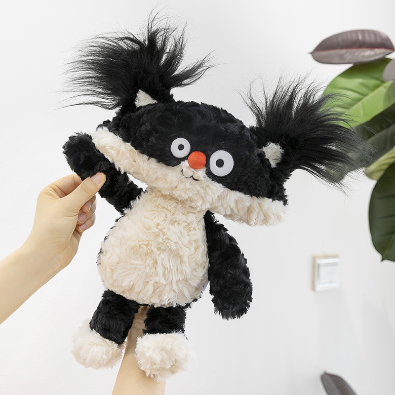 搞怪黑色猫咪可爱玩偶