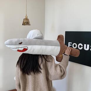 鲨臂鲨鱼剑鲨匕剑搞怪玩梗玩偶毛绒玩具闺蜜抱枕睡觉安全感男生款