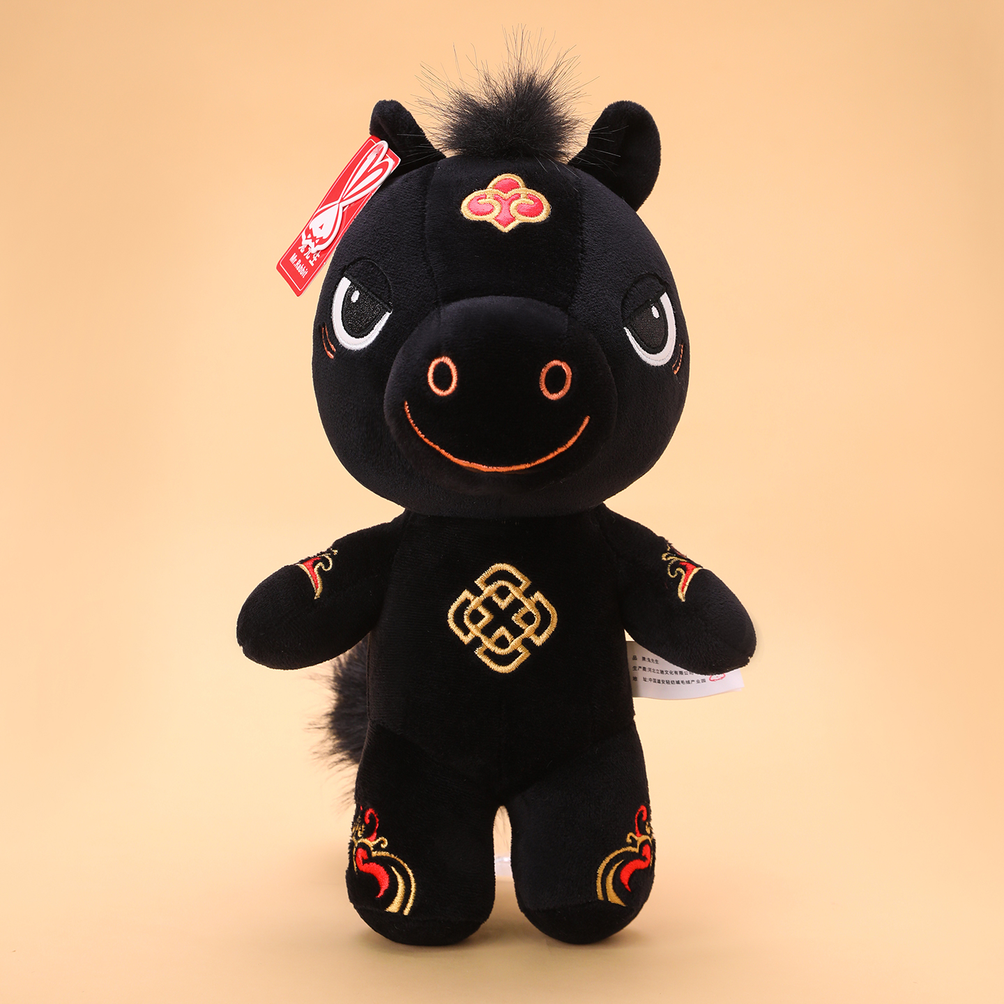 马年吉祥物毛绒玩具仿真动物公仔