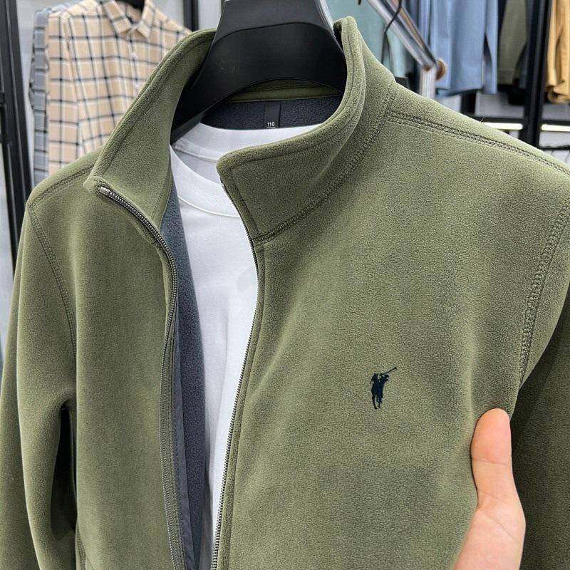 MAROLIO~保暖蓄热！双面摇粒绒外套男潮牌时尚宽松立领开衫抓绒衣,男装,大码上装,淘宝优惠券,粉丝福利购,淘宝优惠卷