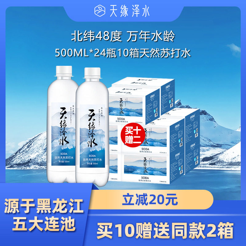 天缘泽水500ml可分批天然苏打水