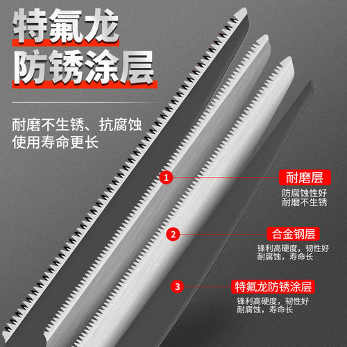 剪定锯大手锯木工锯园林锯果树修树枝锯家用户外原装锯子白鲨