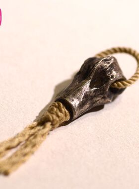 lam手作 傲骨 925银三通佛头 柏香籽 星月 菩提佛珠手串diy配饰